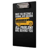 Sie werden Schulbusfahrer Klemmbrett (Links)