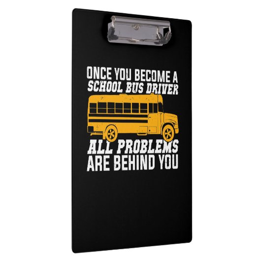 Sie werden Schulbusfahrer Klemmbrett (Rechts)