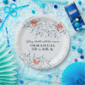 Sie werden seinen Namen Immanuel nennen, Weihnacht Pappteller (Party)