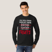 Sie werden sie an ihrem Bart Tzitzit Früchten erke T-Shirt (Vorne ganz)