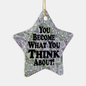 Sie werden - Stern-Weihnachtsverzierung Keramik Ornament (Rechts)