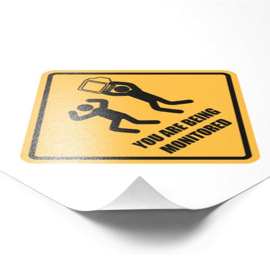 Sie werden überwacht fotodruck (Ecke)