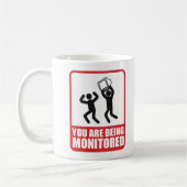 Sie werden überwacht kaffeetasse (Links)
