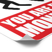 Sie werden überwacht poster (Ecke)