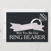 Sie werden unser Ringträger sein Einladung (Vorderseite)