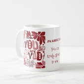 Sie werden von den romantischen Valentinern begeis Kaffeetasse (Vorderseite Links)