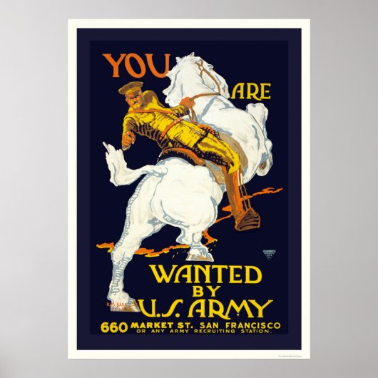Sie werden von der US-Armee Gewollt Poster (Vorne)