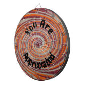 Sie werden von Groovy Swirl farbenfroher Mitarbeit Dartscheibe (Vorderseite rechts)