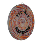 Sie werden von Groovy Swirl farbenfroher Mitarbeit Dartscheibe (Vorderseite Links)