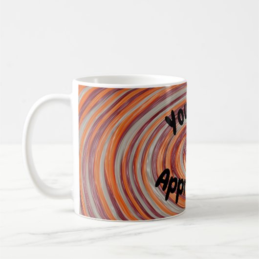 Sie werden von Groovy Swirl farbenfroher Mitarbeit Kaffeetasse (Links)