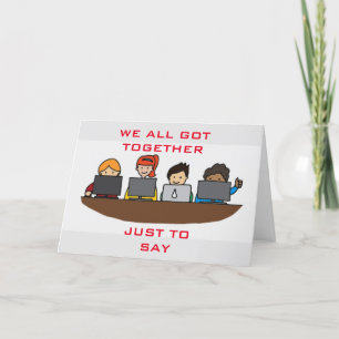 SIE WERDEN VON UNS ALLEN VERMISST. KARTE