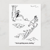 Sie werden wärmer Schwärme, Liebe Dreieck, lustig Postkarte (Vorderseite)