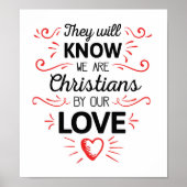 Sie werden wissen, dass wir Christen sind von unse Poster (Vorne)