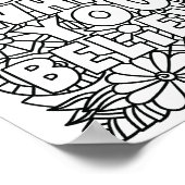 Sie werden zu dem, was Sie glauben - Farbseiten Poster (Ecke)