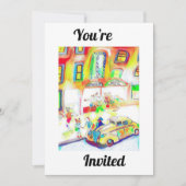 Sie werden zu einer Nacht in der Stadt eingeladen Einladung (Vorderseite)