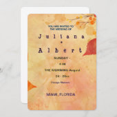 SIE WERDEN ZUM WEDDING DER EINLADUNG (Vorne/Hinten)