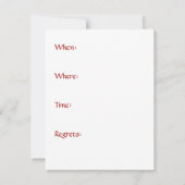 Sie werden zur Bingo-Nachteinladung eingeladen Einladung (Rückseite)