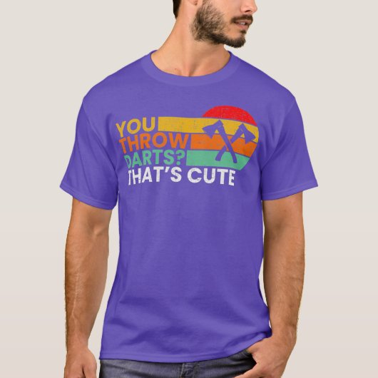 Sie werfen Darts Axt werfen T-Shirt (Vorderseite)