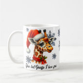 Sie wetten Giraffe i Liebe Sie Weihnachten Tasse (Links)