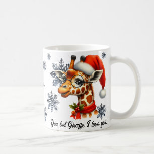 Sie wetten Giraffe i Liebe Sie Weihnachten Tasse