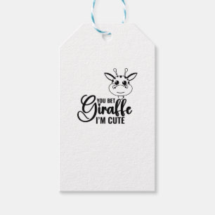 Sie wetten Giraffe Ich bin Niedlich, Funny Baby, B Geschenkanhänger