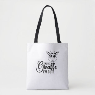 Sie wetten Giraffe Ich bin Niedlich, Funny Baby, B Tasche