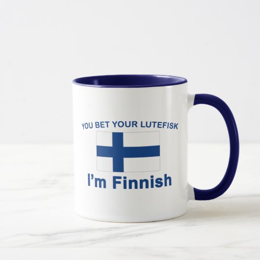 Sie wetten Ihr Lutefisk, das ich finnisch bin Tasse (Rechts)