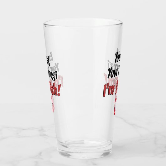 Sie wetten Ihr Pierogi, das ich polnisch bin Glas (Links)