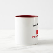 Sie wetteten Ihr Dupa… Babcia Zweifarbige Tasse (Mittel)