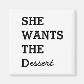 SIE WILL DAS D Magnet (Vorne)