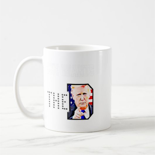 Sie Will den D Donald Trump 2024 Kaffeetasse (Links)