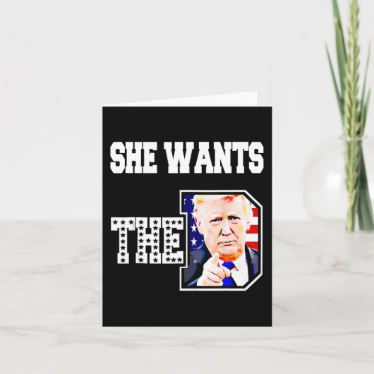 Sie Will den D Donald Trump 2024 Karte (Vorderseite)