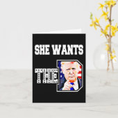 Sie Will den D Donald Trump 2024 Karte (Gelbe Blume)