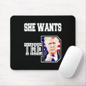 Sie Will den D Donald Trump 2024 Mousepad (Mit Mouse)