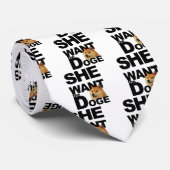 Sie will den Doge Krawatte (Gerollt)