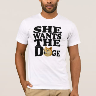 sie will den Doge T-Shirt