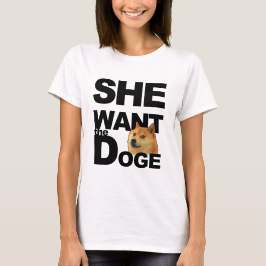 Sie will den Doge T-Shirt (Vorderseite)
