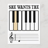 Sie Will die D-Piano-Musik Flyer (Vorne)