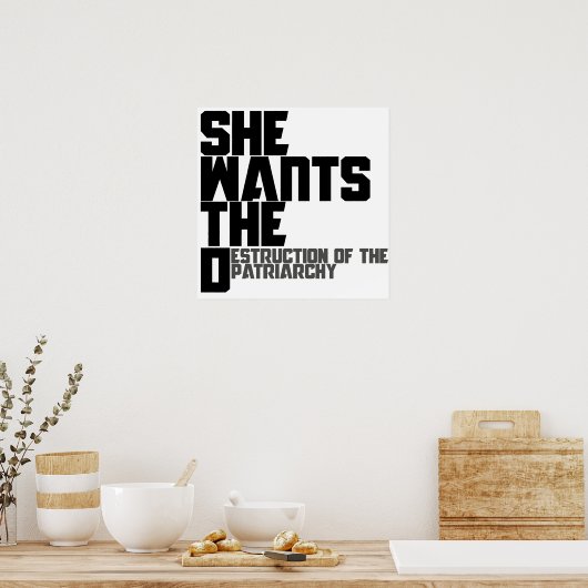 Sie will die D Poster (Küche)