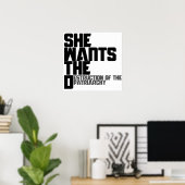 Sie will die D Poster (Heimbüro)