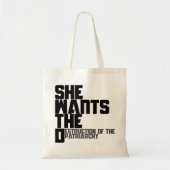 Sie will die D Tragetasche (Vorne)