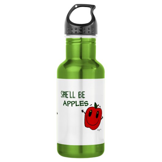 SIE WIRD ÄPFEL SEIN EDELSTAHLFLASCHE (Vorderseite)
