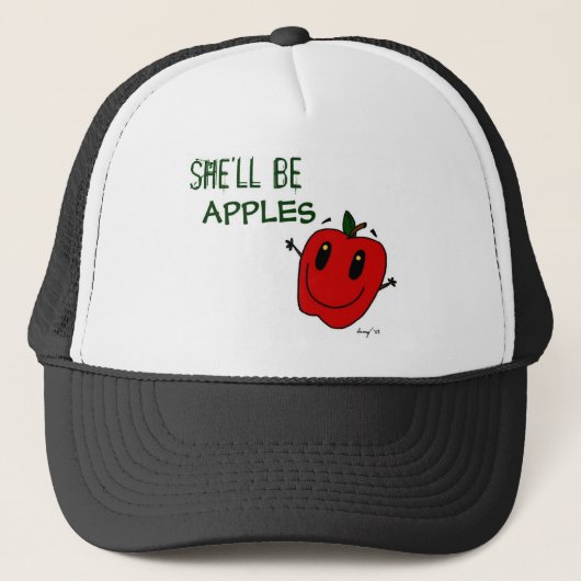 SIE WIRD APPLES HAT SEIN TRUCKERKAPPE (Vorderseite)
