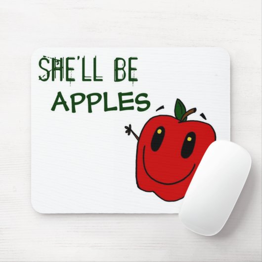 SIE WIRD APPLES Mousepad SEIN (Mit Mouse)