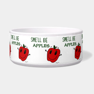 SIE WIRD APPLES Pet Dish SEIN Napf