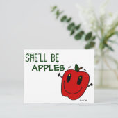 SIE WIRD APPLES Postcard SEIN Postkarte (Stehend Vorderseite)
