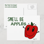 SIE WIRD APPLES Postcard SEIN Postkarte (Vorne/Hinten)