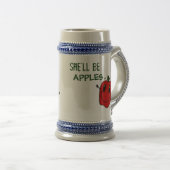 SIE WIRD APPLES Stein SEIN Bierglas (VorderseiteRechts)