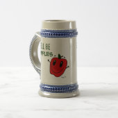 SIE WIRD APPLES Stein SEIN Bierglas (Vorderseite Links)