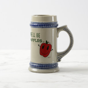 SIE WIRD APPLES Stein SEIN Bierglas